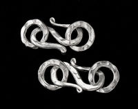 Замочек S чеканка серебро п.970