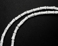 Бусина трубочка фигурная серебро п.970