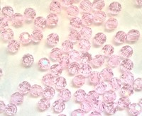 Swarovski бусины 5000 светлая Роза 4mm Австрия