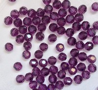 Swarovski бусины 5000 Аметист 4mm Австрия
