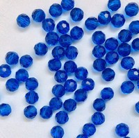 Swarovski бусины 5000 синий Капри 4mm Австрия