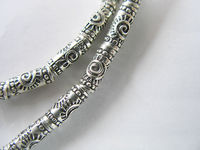 Бусины трубочки чернение серебро п.970