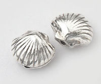 Бусина ракушка серебро п.970