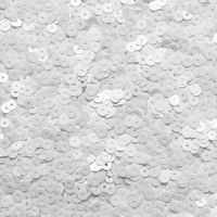 Пайетки белый матовый сатин City Sequins 4мм