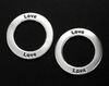 Коннектор разделитель Love серебро п.925