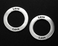 Коннектор разделитель Love серебро п.925