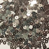 Пайетки серебряный металлик City Sequins 4мм