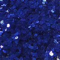 Пайетки синий металлик City Sequins 4мм