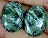 Серафинит кабошон, пара 35.25крт