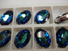 Swarovski в серебряных цапах 4127 Montana Blue 30x22мм Австрия