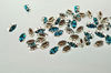 Swarovski в серебряных цапах 4200/2 Blue Zircon Ice 10x5мм Австрия