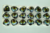 Swarovski в серебряных цапах 4370 Tobacco Rainbow 11x10мм Австрия