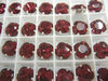 Swarovski в серебряных цапах 4470 Ruby 12мм Австрия