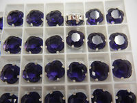 Swarovski в серебряных цапах 4470 Purple Velvet 12мм Австрия