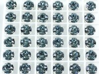 Swarovski в серебряных цапах 1088 Sapphire Xirius 7мм Австрия