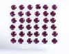 Swarovski в серебряных цапах 1088 Fuchsia Xirius 7мм Австрия