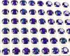 Swarovski в серебряных цапах 1088 Heliotrope Xirius 7мм Австрия