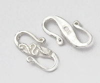 Замочек S с филигранью серебро п.925