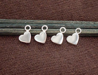 Бусины сердце серебро п.925